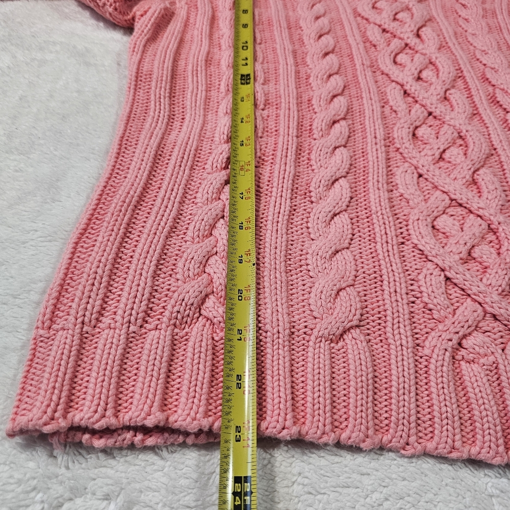 Ralph Lauren Lauren Womens Pink Cotton Sweater Size XL - Picture 7 of 7